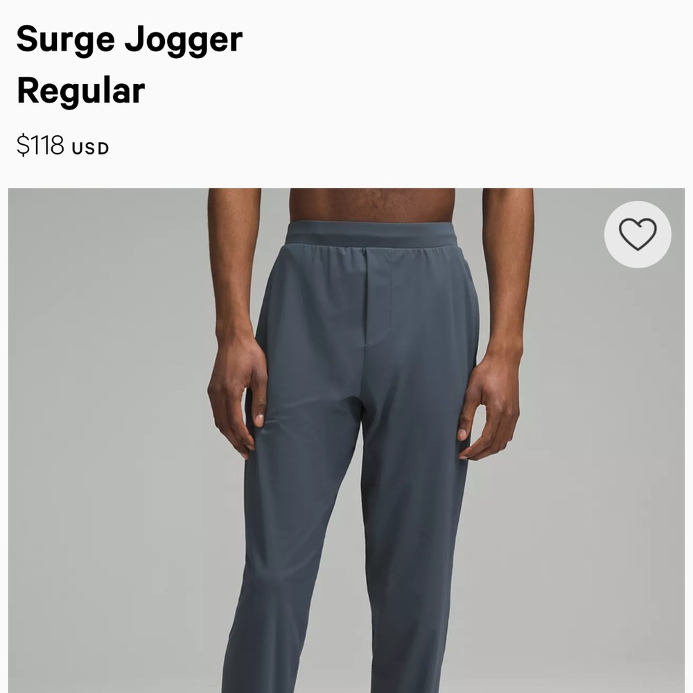 New with tags Lululemon Surge Jogger